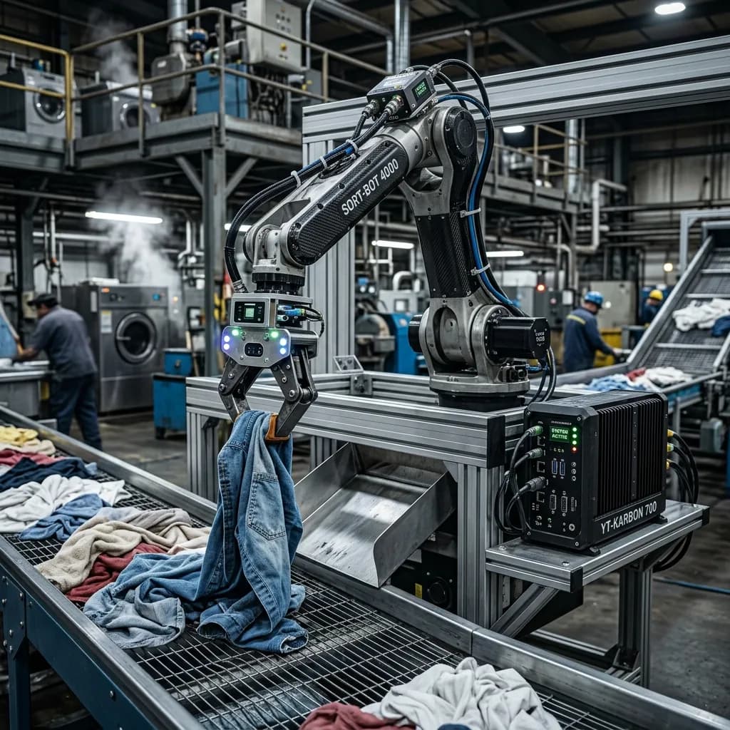 3D Vision & AI Inference: Revolutionizing Industrial Textile Sorting with YX-E 500